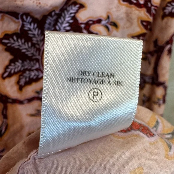 A.L.C. Alexandria Cotton Dress Salmon Red Floral Carlinal Print in Size 6 - Picture 12 of 13